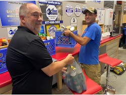 Silent Guard team members gathered donations for God’s Food Pantry. Silent Guard team members gathered donations for God’s Food Pantry.
