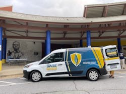 In July, a Sage Integration van delivered backpacks company employees filled with back-to-school supplies for students at Atlanta’s Dunbar Elementary School. In July, a Sage Integration van delivered backpacks company employees filled with back-to-school supplies for students at Atlanta’s Dunbar Elementary School.