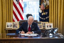 President Joe Biden signed the Security Equipment Act of 2021 into law this week, which requires the FCC to ban all new equipment authorizations for entities on the agency's so-called 'Covered List.' President Joe Biden signed the Security Equipment Act of 2021 into law this week, which requires the FCC to ban all new equipment authorizations for entities on the agency's so-called 'Covered List.'