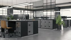 Many companies are moving to a a hoteling seating model – where workers dynamically schedule use of in-office workspaces such as desks, cubicles and offices to limit the number of employees in the office at the same time. Many companies are moving to a a hoteling seating model – where workers dynamically schedule use of in-office workspaces such as desks, cubicles and offices to limit the number of employees in the office at the same time.