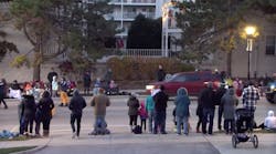 In an image captured from a video posted by the City of Waukesha on Facebook, a vehicle speeds through the Waukesha Christmas parade, on Sunday, Nov. 21, 2021, in Wisconsin. (Screenshot of City of Waukesha video/TNS)