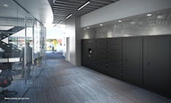 Lockers may be an option for hybrid staff to keep things secure on days when they are not in the office. They can also be used for unattended delivery services.