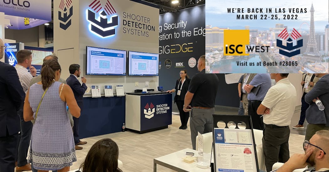 SDS will feature live gunshot detection demonstrations at ISC West 2022 and will introduce attendees to new innovations in security integrations, software enhancements for enterprise-level deployments, and wireless/battery-powered gunshot detection solutions.