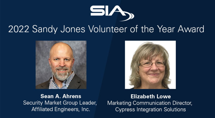 Sia 2022 Sandy Jones Volunteer Awards