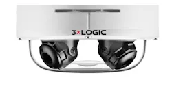 Designed for applications that require multiple angles of view that a standard camera cannot achieve, this new camera from 3xLOGIC contains four 5MP varifocal lenses that provide separate video streams.
