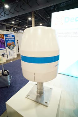 The new DedroneSensor RF-360 performs RF-based localization to find drones and pilots. The new DedroneSensor RF-360 performs RF-based localization to find drones and pilots.