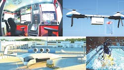 Looking like a small-scale Chinook Tandem Helicopter, the Avidrone system fully automates touch-and-go cargo delivery, long-range cruise flights, and precision surveillance missions. Looking like a small-scale Chinook Tandem Helicopter, the Avidrone system fully automates touch-and-go cargo delivery, long-range cruise flights, and precision surveillance missions.