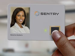 SentryCard features an embedded fingerprint enables biometrics to be added to an access control system without changing or modifying any equipment. SentryCard features an embedded fingerprint enables biometrics to be added to an access control system without changing or modifying any equipment.