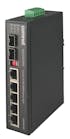 The ComNet CNGE6FX2TX4PoE is a six-port switch that offers four Gbps TX ports that support the IEEE802.3at standard and provide up to 30 watts of PoE to PDs.