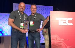 For the seventh year, Altronix was given PSA&rsquo;s &ldquo;Superstar Technology Partner Award,&rdquo; which was accepted by Western U.S. Sales Manager Stephen Oliva (left) and National Sales Manager JR Andrews.