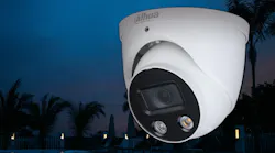 In addition to dual-lens technology, Dahua's Night Color 2.0 Fusion camera features Ultra Wide Dynamic Range, triplestream encoding, an IP67 rating, and ePoE.
