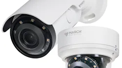The ME8 Series IP cameras from March Networks use Deep Neural Network processing power to accurately detect both people and vehicles.