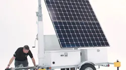 The video arrays can be transported to specific exterior locations and powered via solar and supplemented by fuel-cell generators.