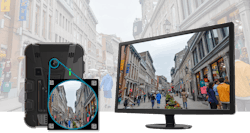 IONODES’ Percept Body Camera integrates with a GPS receiver and 9-axis motion sensor, allowing users to closely follow the field of view in real-time to stabilize the image and provide location tracking. IONODES’ Percept Body Camera integrates with a GPS receiver and 9-axis motion sensor, allowing users to closely follow the field of view in real-time to stabilize the image and provide location tracking.