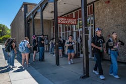 A steady stream of students line up to get their pre-ordered books on the first day of classes Monday at Sierra College book store in Rocklin. The school was hit by a cyberattack over the weekend. A steady stream of students line up to get their pre-ordered books on the first day of classes Monday at Sierra College book store in Rocklin. The school was hit by a cyberattack over the weekend.