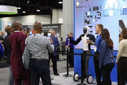 New features developed for the humanoid robot in partnership with Norway-based robotics company, Halodi, include a camera system that allows for a full 360-degree range of sight.