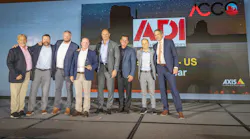 From left to right: Larry Newman, Sr. Director Sales, Axis; Russell Hough, National Distribution Account Manager, Axis; Nick Terry, Area Sales Manager, ADI; John Sullivan, SVP, Strategic Accounts, ADI; Rob Aarnes, President, ADI; Greg Carter, National Account Manager, ADI; Garrett Savage, Director Category Management U.S., ADI; Fredrik Nilsson, VP, Americas, Axis.