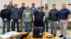 Alcan team with Warren Teafatiller, regional sales manager for Gallagher Security North America.