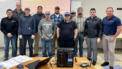 Alcan team with Warren Teafatiller, regional sales manager for Gallagher Security North America. Alcan team with Warren Teafatiller, regional sales manager for Gallagher Security North America.