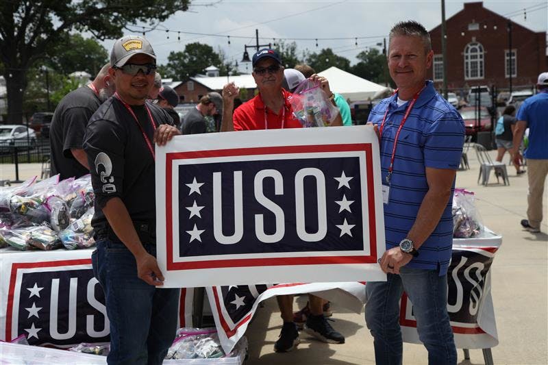 A3 Communications hosted a packing event for USO to provide care packages to soldiers around the world.
