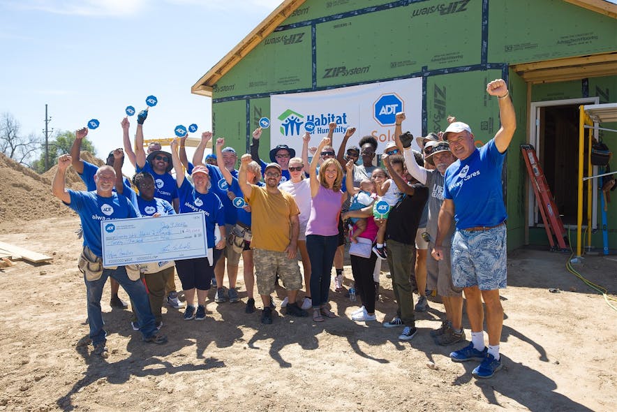 ADT volunteers helped build five Habitat for Humanity houses in Florida, Colorado, Louisiana, Washington and Nevada.