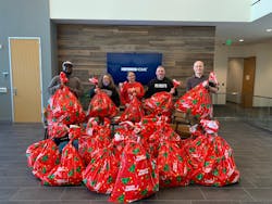 The haul from Brinks Home's annual Giving Tree program. The haul from Brinks Home's annual Giving Tree program.