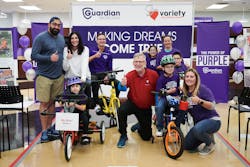 Guardian Protection presented two adaptive bikes to Pennsylvania children with disabilities, in conjunction with Variety, the children&rsquo;s charity.