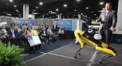 Prosegur's robot dog Yellow is meant to augment a security guard force, not replace it. Prosegur's robot dog Yellow is meant to augment a security guard force, not replace it.