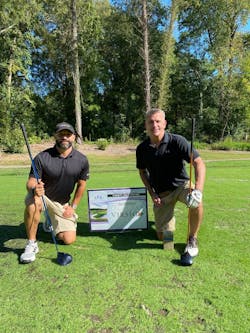 VIRSIG CEO Brian Valenza and VP Dan Kime at a charity golf outing to benefit people with traumatic brain injury. VIRSIG CEO Brian Valenza and VP Dan Kime at a charity golf outing to benefit people with traumatic brain injury.