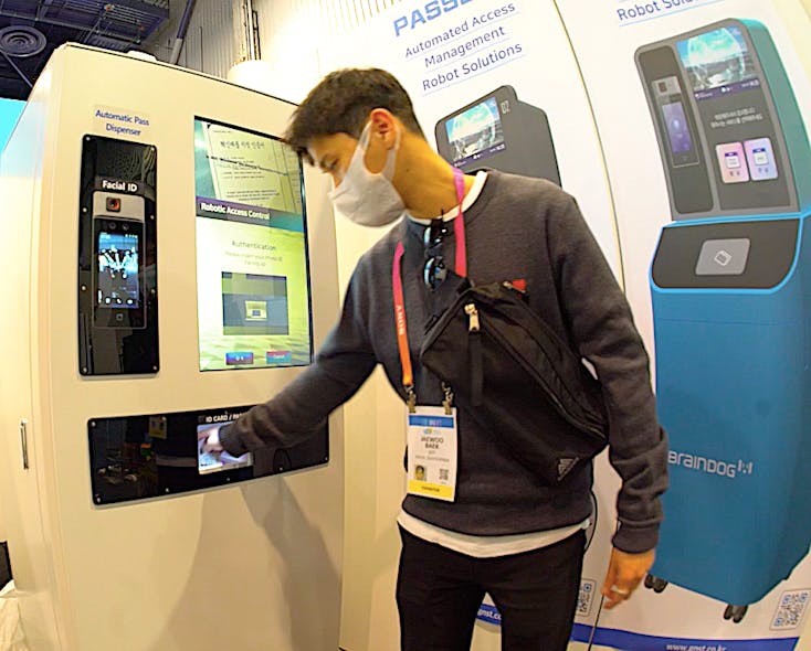 Currently in use by the Korean government, Coast Guard and police departments, Global Security Technology (GST)&rsquo;s Braindog Passbot automates the visitor management process, issuing passes by applying biometrics coupled with ID verification.