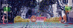 Owl AI's technology creates a 3D scene of living and mechanical objects in motion to create a safer city environment. Owl AI's technology creates a 3D scene of living and mechanical objects in motion to create a safer city environment.