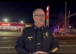 Yakima Police Chief Matthew Murray speaks from the scene of another deadly shooting to hit the western U.S. Yakima Police Chief Matthew Murray speaks from the scene of another deadly shooting to hit the western U.S.