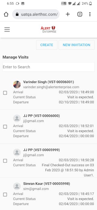 Ae Mobile Visitor Management Check In