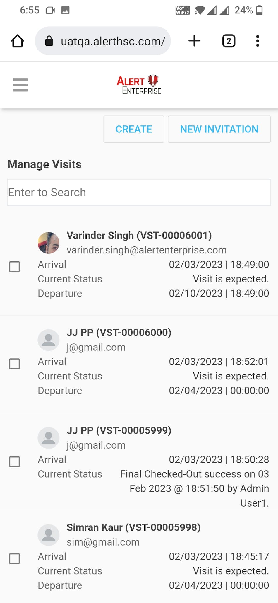 Ae Mobile Visitor Management Check In
