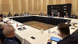 Security leaders participate in a forum about artificial intelligence. The event was delivered by Intelligent Security Systems. Security leaders participate in a forum about artificial intelligence. The event was delivered by Intelligent Security Systems.