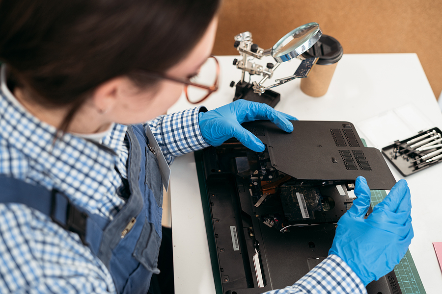 Bigstock Laptop Disassembling At Electr 470701713