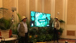 Martin Gren and Fredrik Nilsson donned safari gear for a jungle-themed press conference to kick of ISC West. Martin Gren and Fredrik Nilsson donned safari gear for a jungle-themed press conference to kick of ISC West.