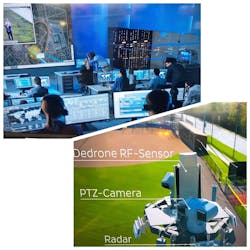 Dedrone offers detection as a service either on a PC or in an SOC or as an app on iOS or Google Play, deploying it in one of three ways. Dedrone offers detection as a service either on a PC or in an SOC or as an app on iOS or Google Play, deploying it in one of three ways.