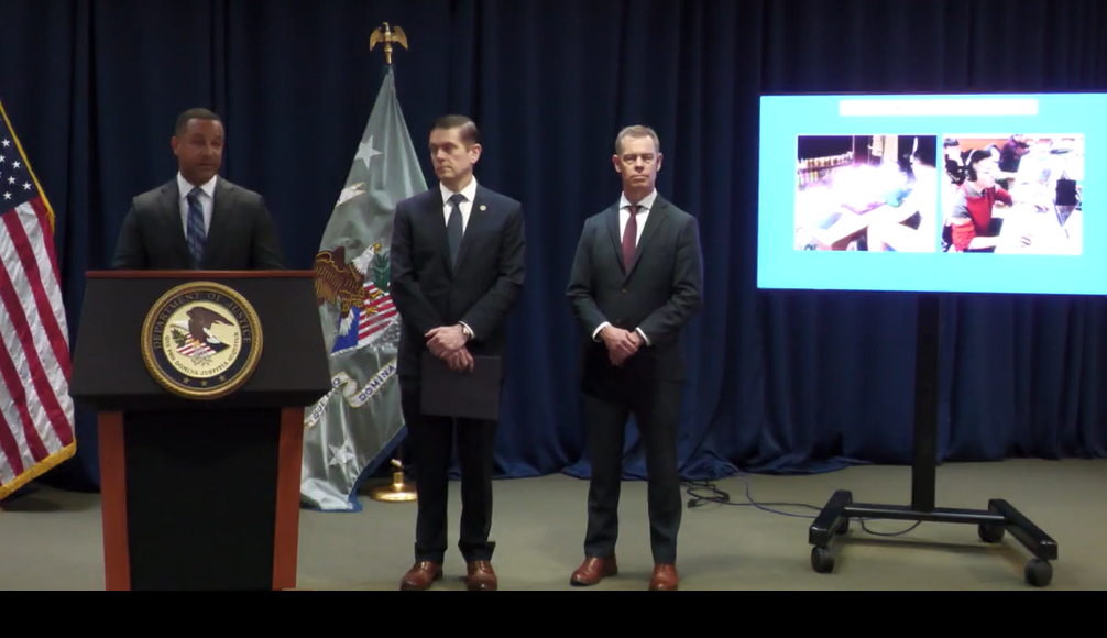 U.S. Attorney Breon Peace addresses the media Monday afternoon during a press conference in Brooklyn.