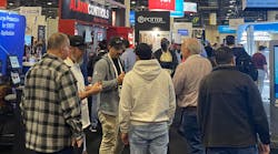 Plenty of good-guy hoodies in the crowd at ISC West!