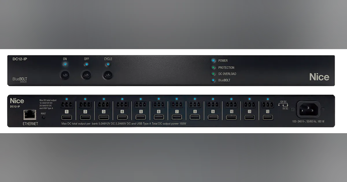 Nice Ips Nice DC12-IP Smart DC Power Manager | Security Info Watch