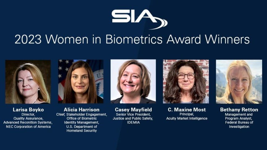 Sia Women In Biometrics Awards 2023 887x488