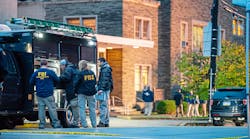 The FBI investigates after an active shooter situation at Tree of Life Congregation on Saturday, Oct. 27, 2018, in Squirrel Hill. Eleven people were killed, along with multiple injuries. (Andrew Stein/Pittsburgh Post-Gazette/TNS)