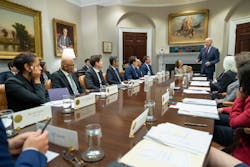 Today, Vice President Harris and senior Administration officials met with CEOs of four American companies at the forefront of AI innovation to share concerns about the risks associated with AI. President Biden dropped by the meeting to underscore that companies have a fundamental responsibility to make sure their products are safe and secure before they are deployed or made public. Today, Vice President Harris and senior Administration officials met with CEOs of four American companies at the forefront of AI innovation to share concerns about the risks associated with AI. President Biden dropped by the meeting to underscore that companies have a fundamental responsibility to make sure their products are safe and secure before they are deployed or made public.