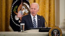 U.S. President Joe Biden speaks during a meeting about cybersecurity in the East Room of the White House on Aug. 25, 2021, in Washington, DC. U.S. President Joe Biden speaks during a meeting about cybersecurity in the East Room of the White House on Aug. 25, 2021, in Washington, DC.