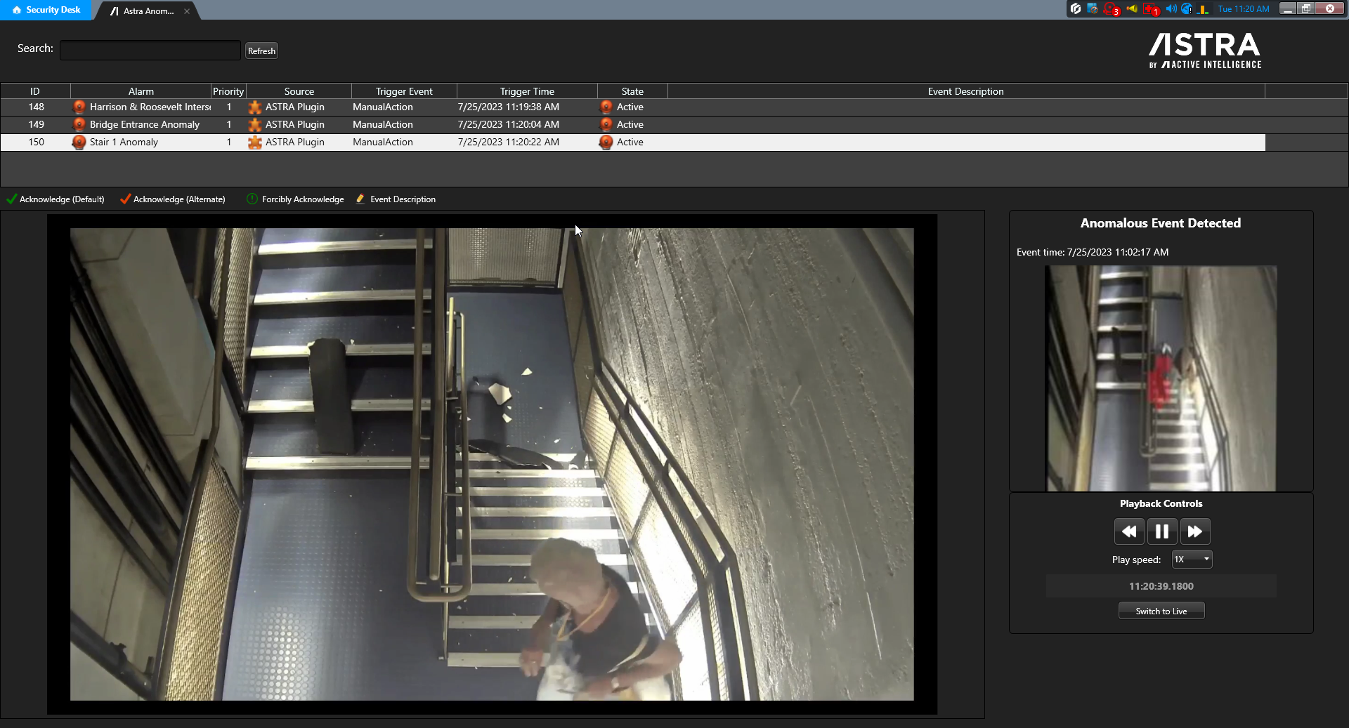 Active Intelligence Astra Tile Anomaly