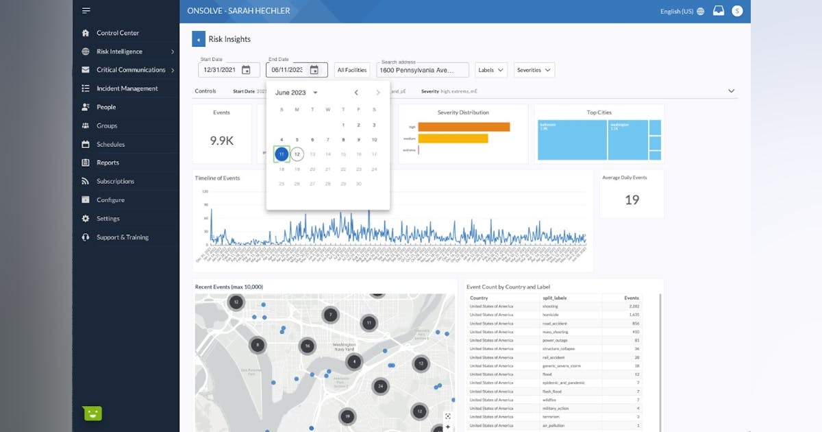OnSolve Risk Insights | SecurityInfoWatch