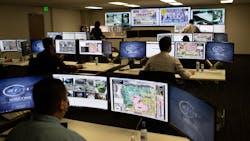 Monitoring command center agents remain on alert throughout the night and work with onsite 'digital guards' to prevent trespassers and crimes from occurring. Monitoring command center agents remain on alert throughout the night and work with onsite 'digital guards' to prevent trespassers and crimes from occurring.