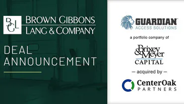 BGL announces the sale of Guardian Access Solutions to CenterOak Partners - Vimarsana News