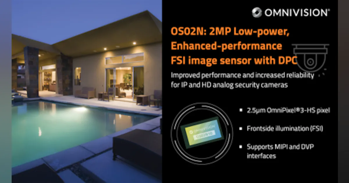 OmniVision announces 2MP Image Sensor for security surveillance cameras ...